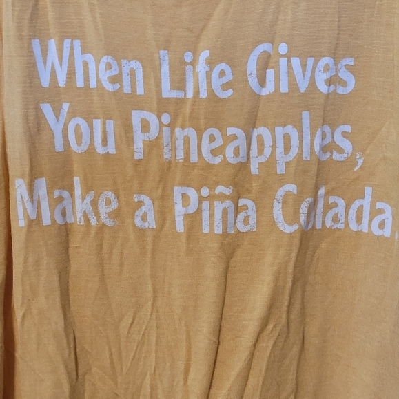 Grayson Threads Pina Colada Soft Yellow Tank Top Size Small - Picture 2 of 6